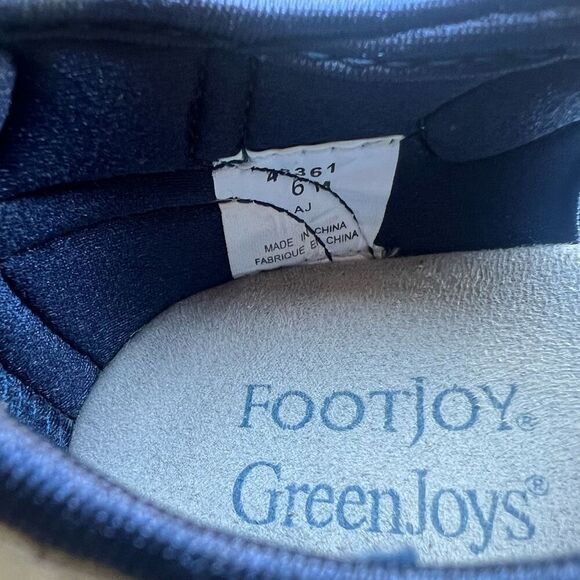 Footjoy FJ Green Joys Golf Sandal Leather Adjustable Straps Spikes Womens Size 6 - Picture 6 of 9